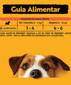 Ração Úmida Pedigree Sachê Cordeiro ao Molho para Cães Adultos de Raças Pequenas