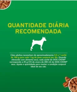 Ração Úmida Nestlé Purina Dog Chow Sachê Carne para Cães Adultos